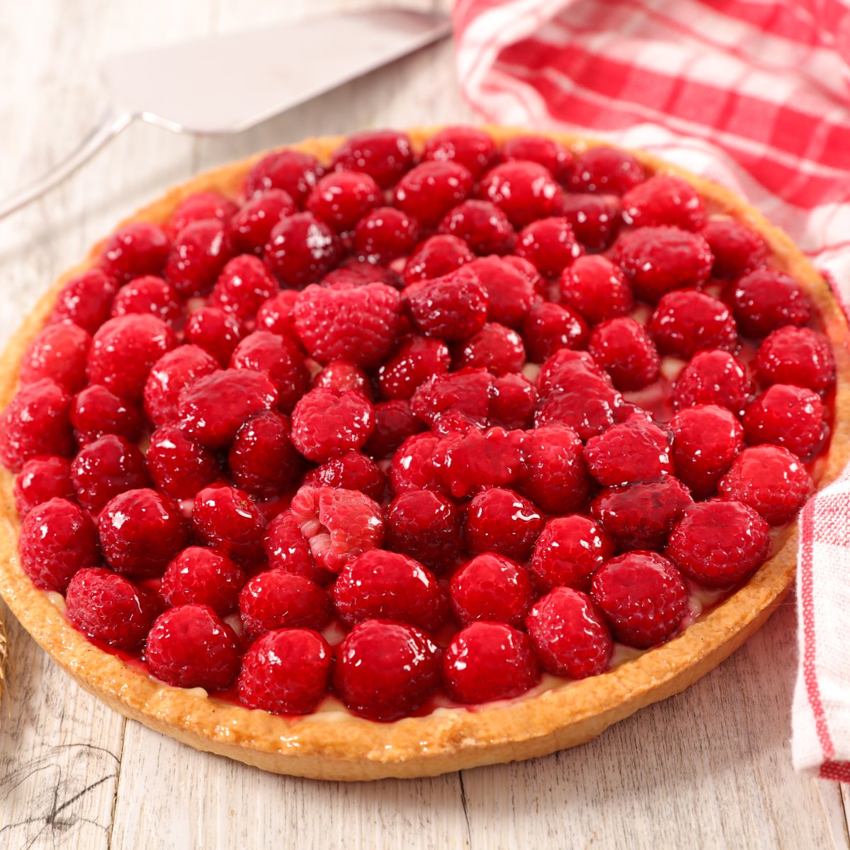 Photo de Tarte aux framboises