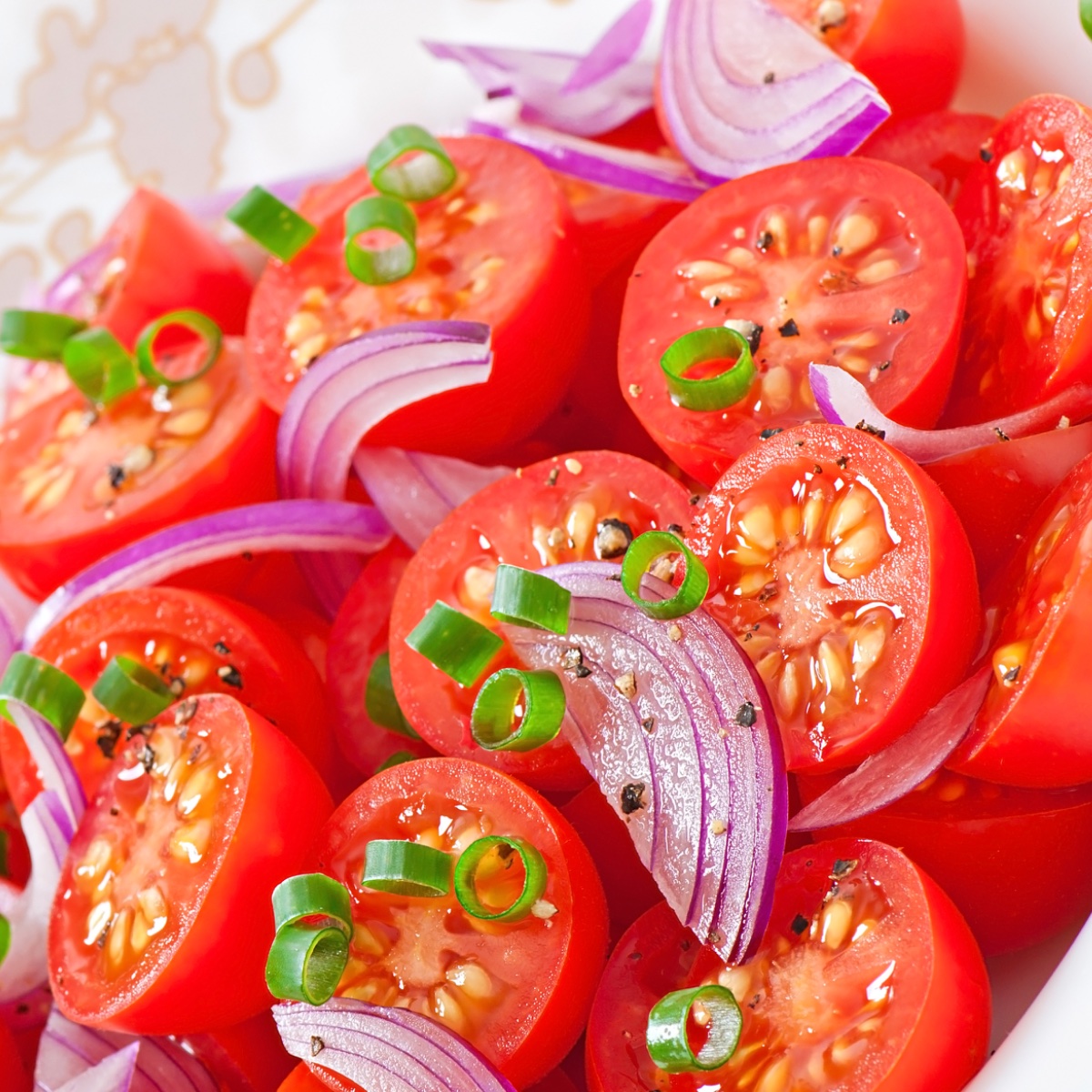 Photo de Recette Salade tomates oignons