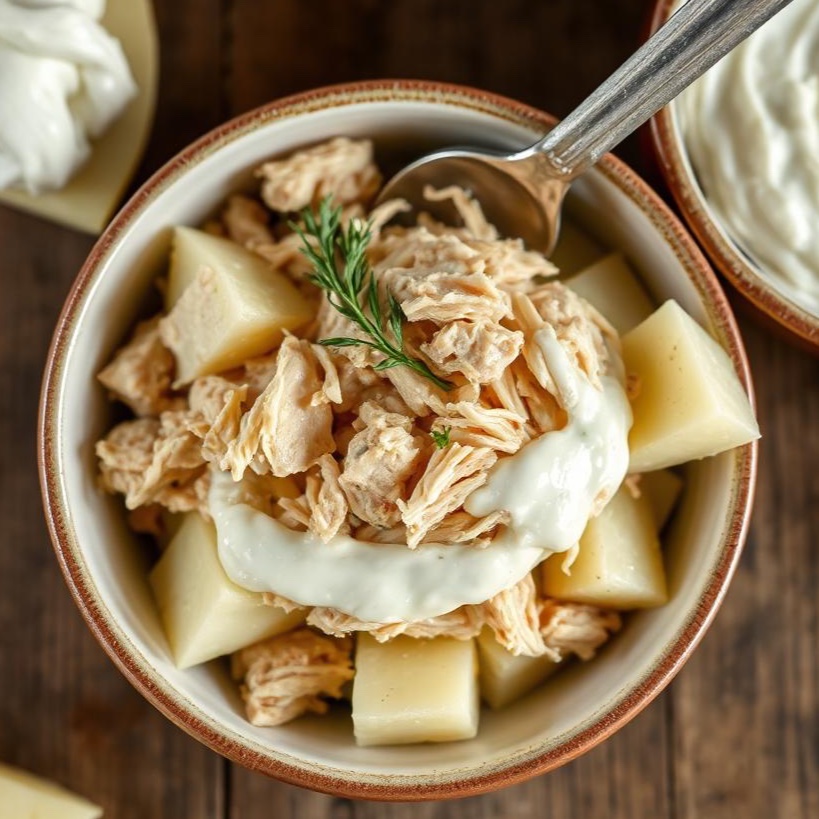 Photo de Recette Salade pommes de terre thon