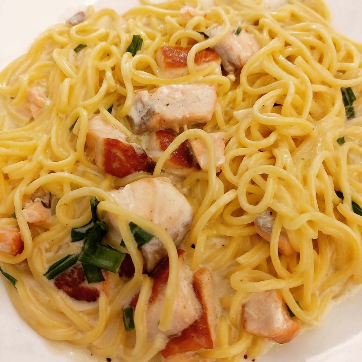 Photo de Recette Spaghettini au saumon