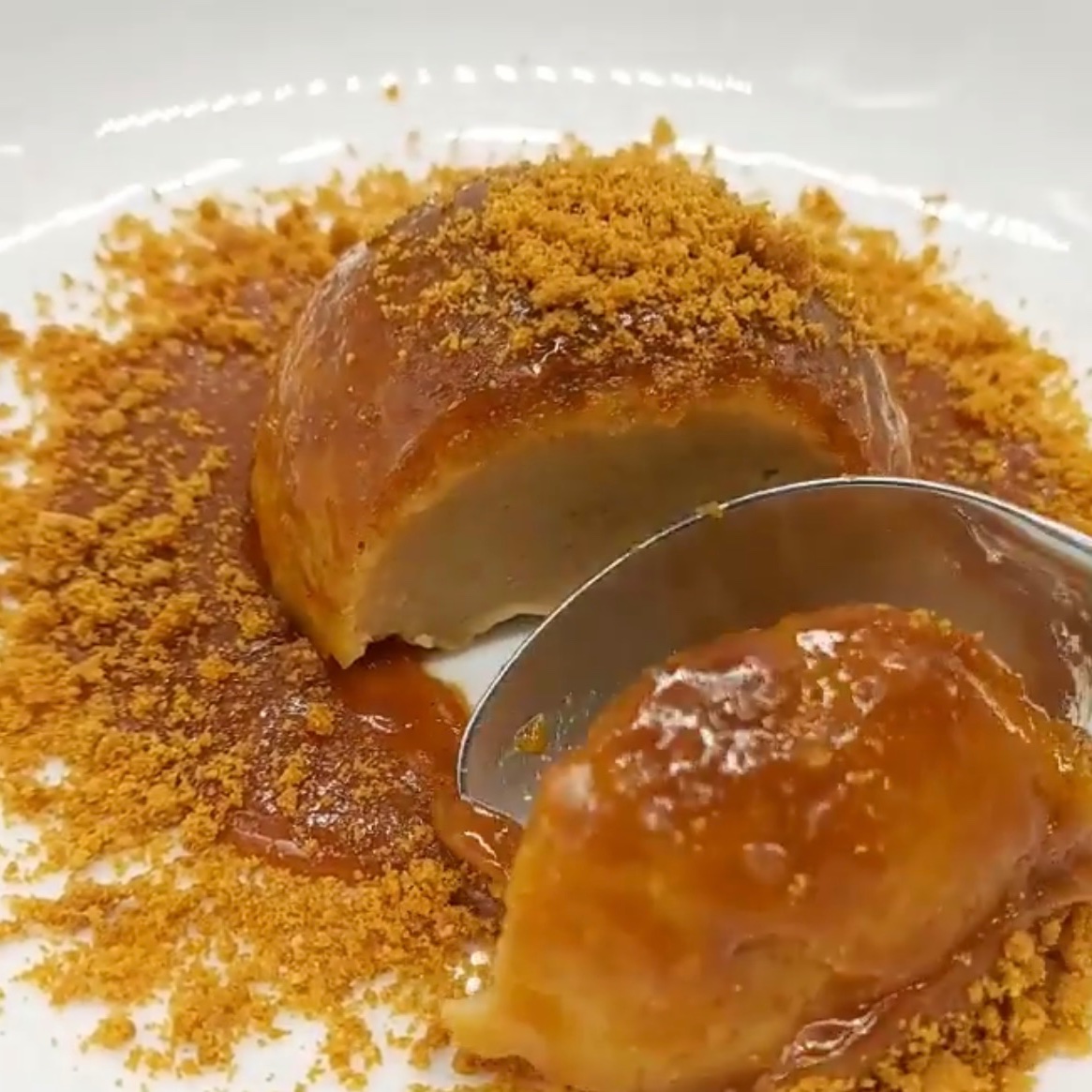 Photo de Recette Flan spéculos caramel