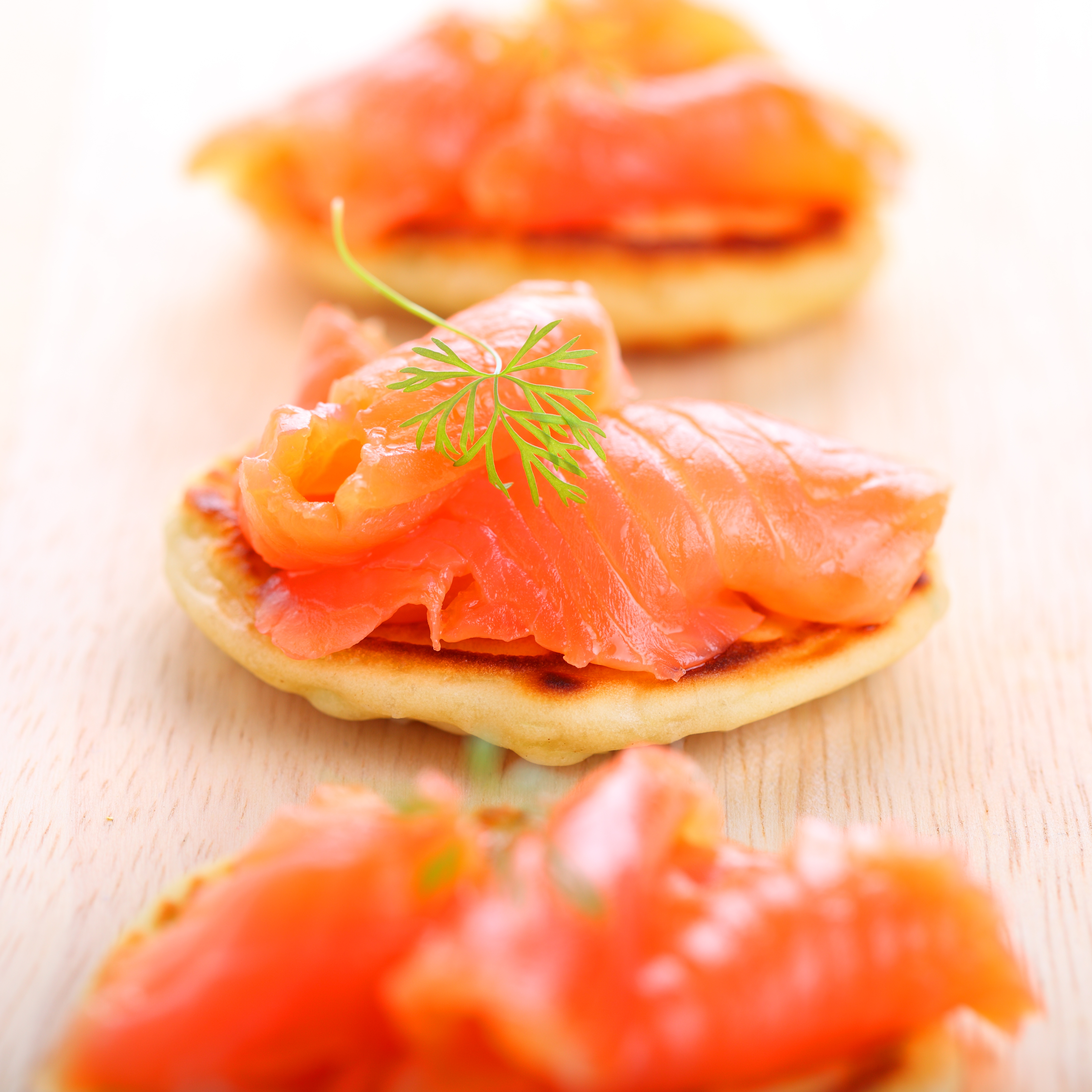 Photo de Blinis au saumon fumé