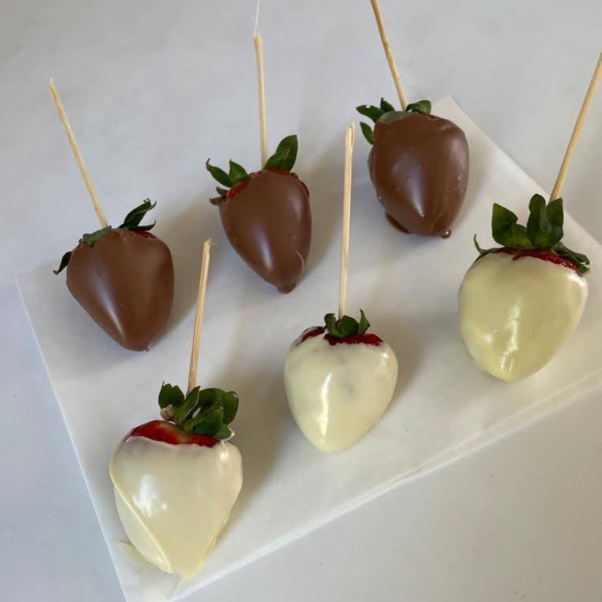 Photo de Fraises enrobées de chocolat