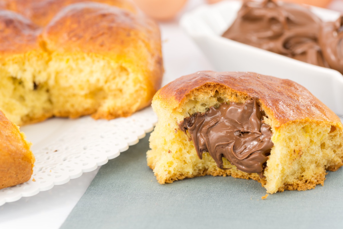 Photo de Brioche fourrée au chocolat