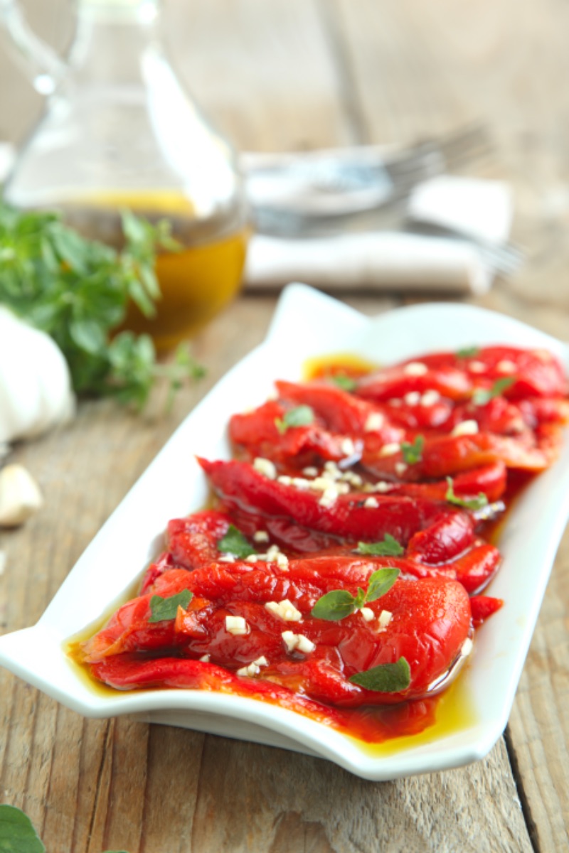 Photo de Poivrons rouges marinés à l'huile d'olive