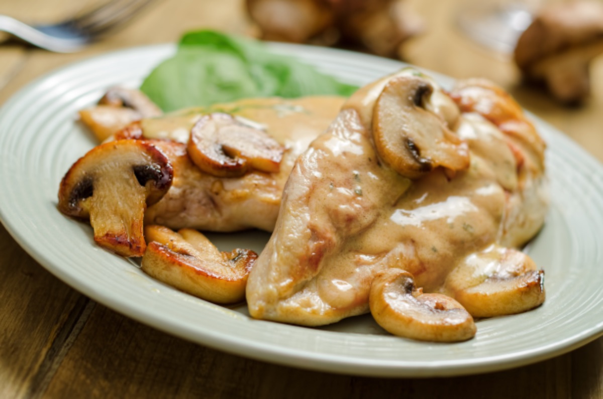Photo de Poulet à la crème et aux champignons