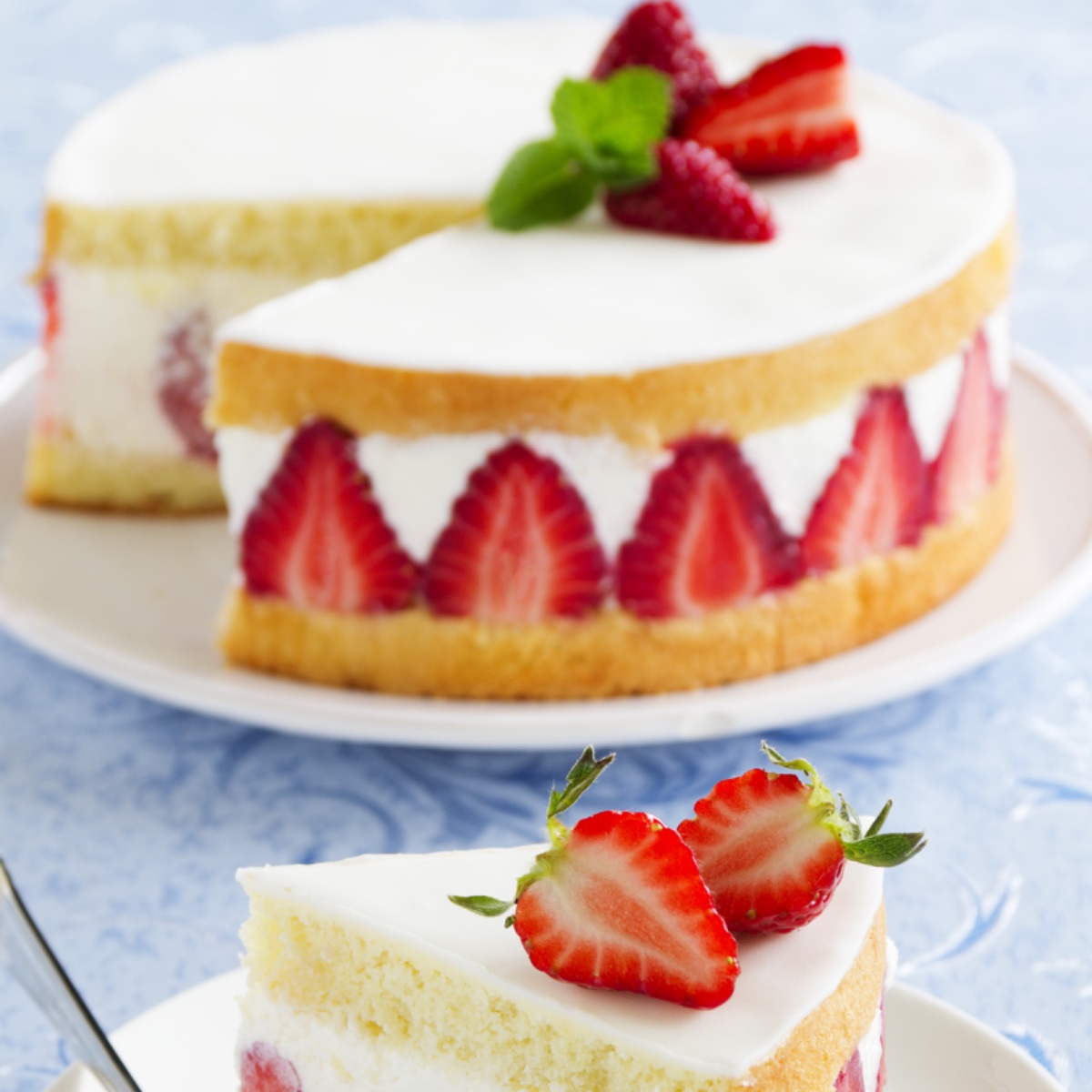 Photo de Gâteau aux Fraises et à la Crème