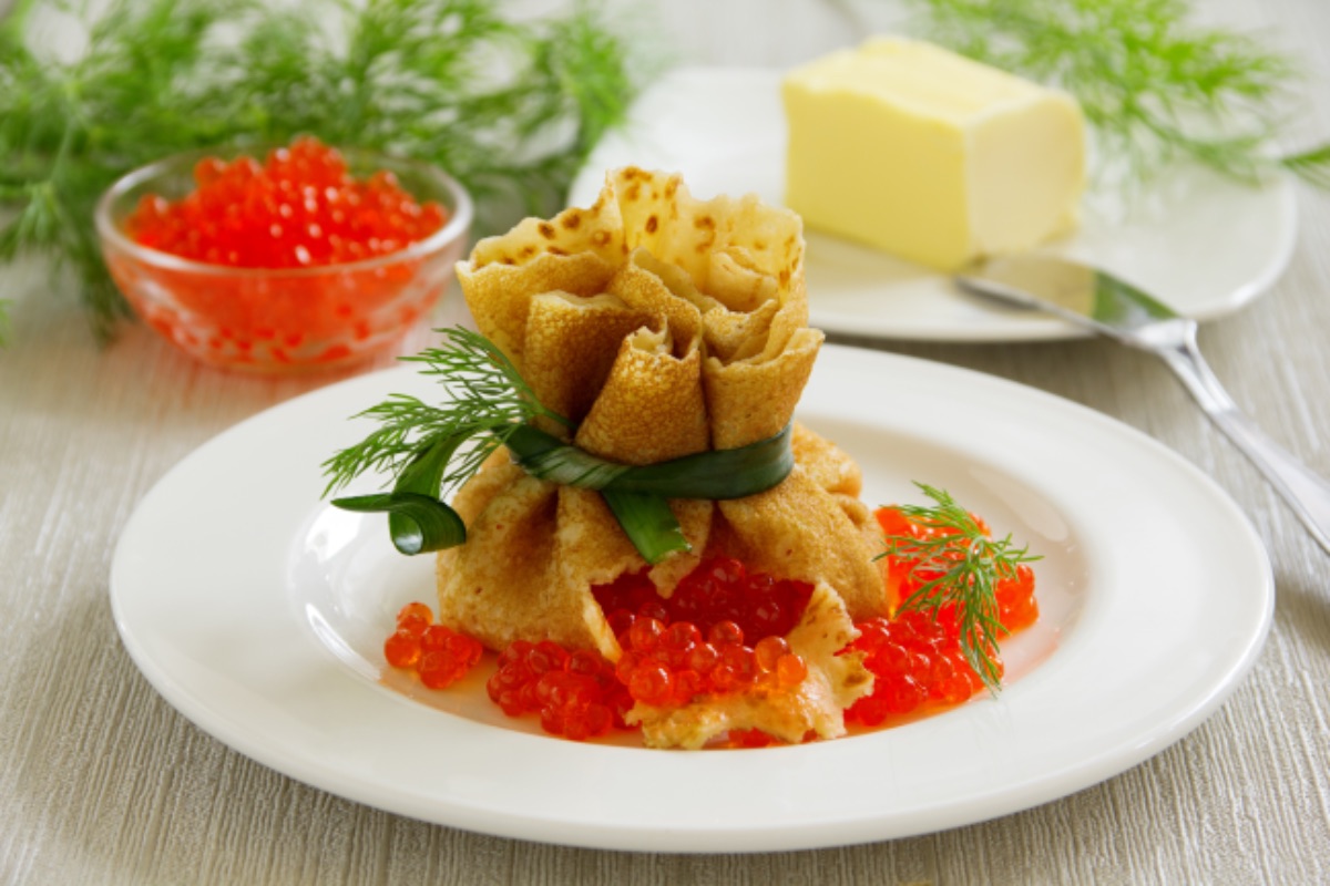 Photo de Aumônières de Crêpes au Saumon et Œufs de Poisson