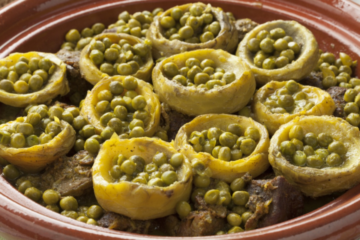 Photo de Tajine d'Artichauts et Petits Pois