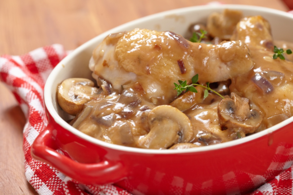 Photo de Poulet à la crème et aux champignons