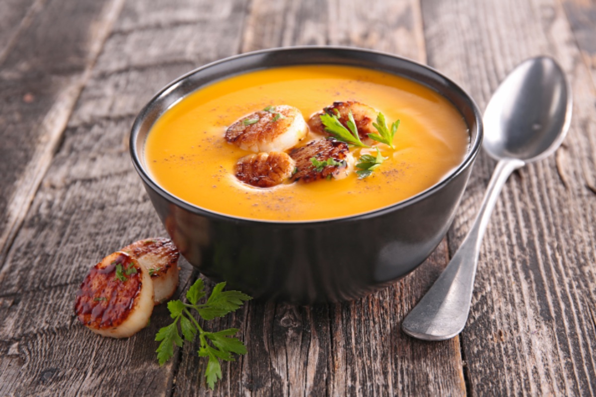 Photo de Velouté de potiron aux noix de Saint-Jacques