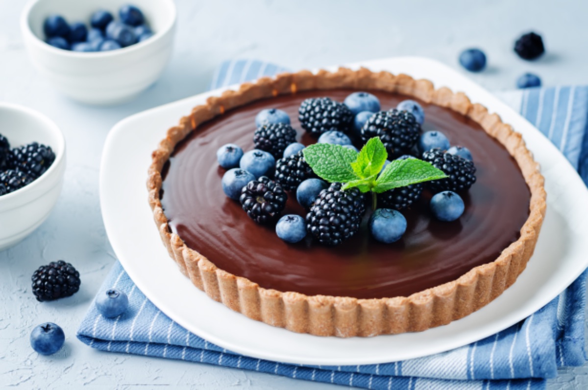 Photo de Tarte au Chocolat et Fruits Rouges