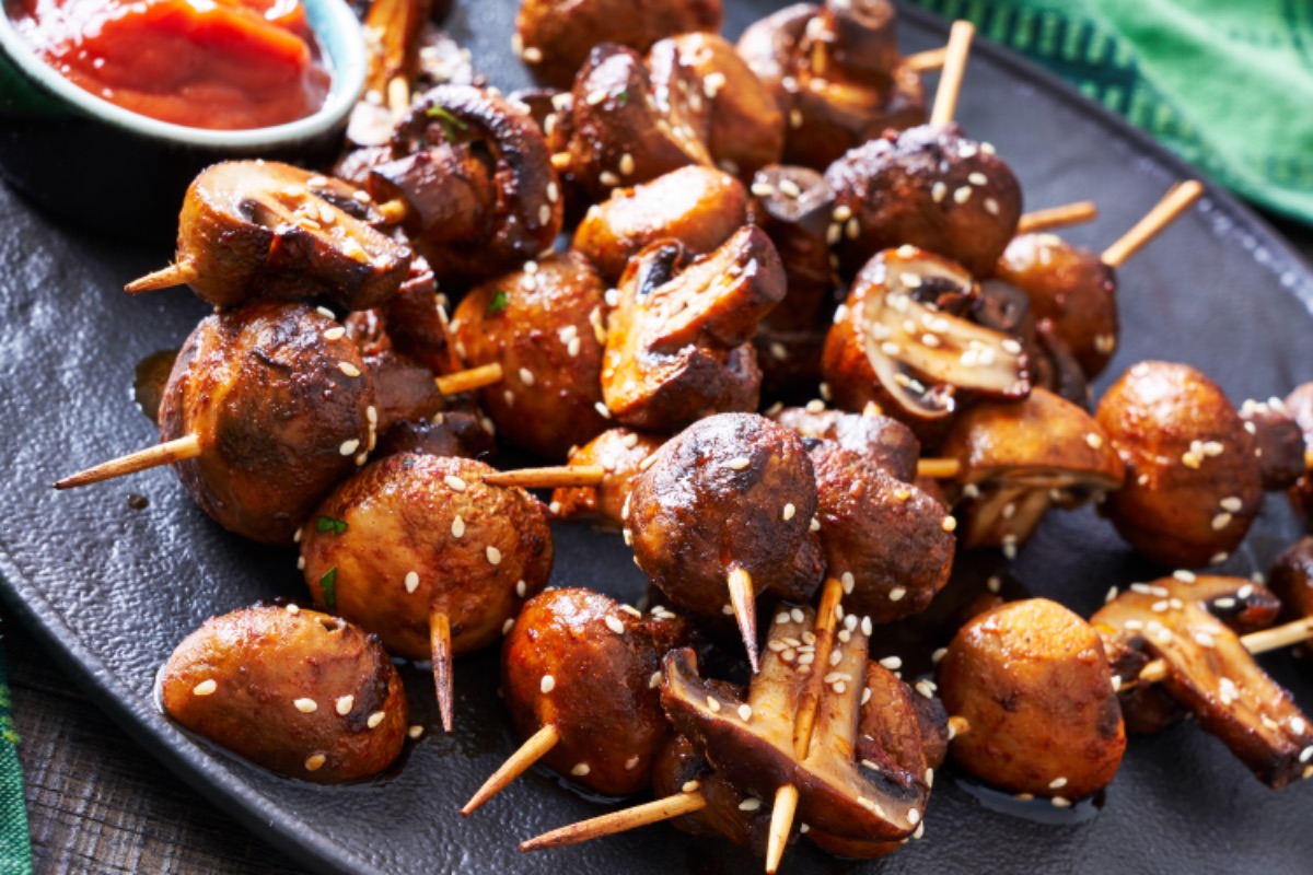 Photo de Brochettes de Champignons Grillés