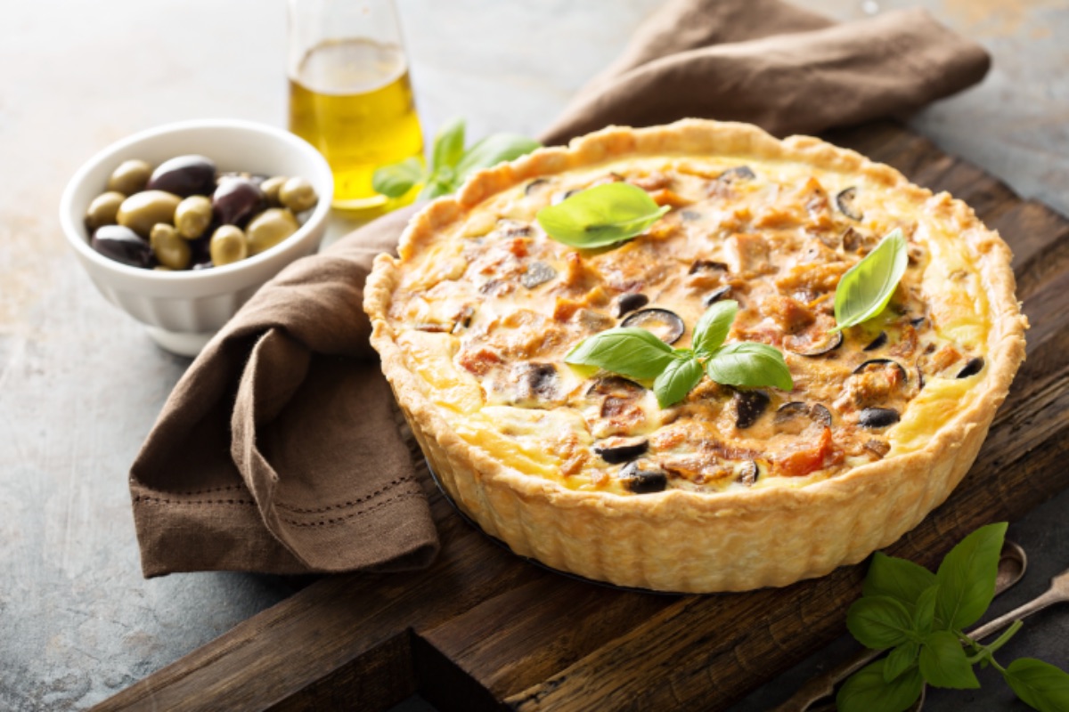 Photo de Quiche aux olives et tomates séchées