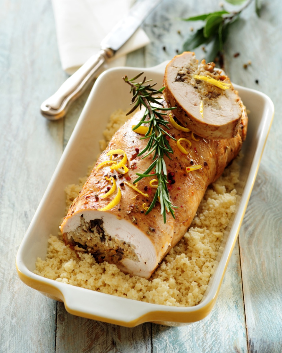 Photo de Rôti de Poulet Farci au Couscous