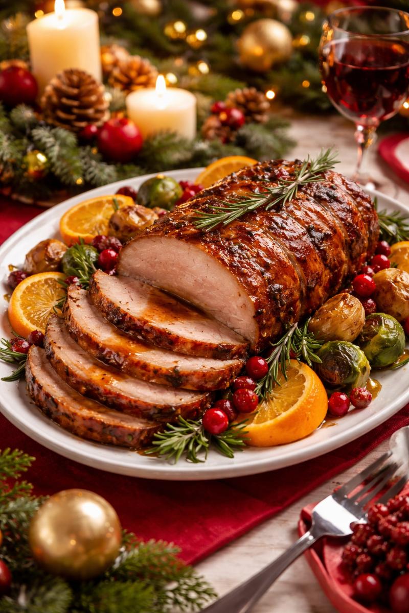 Photo de Rôti de Porc aux Agrumes et Canneberges