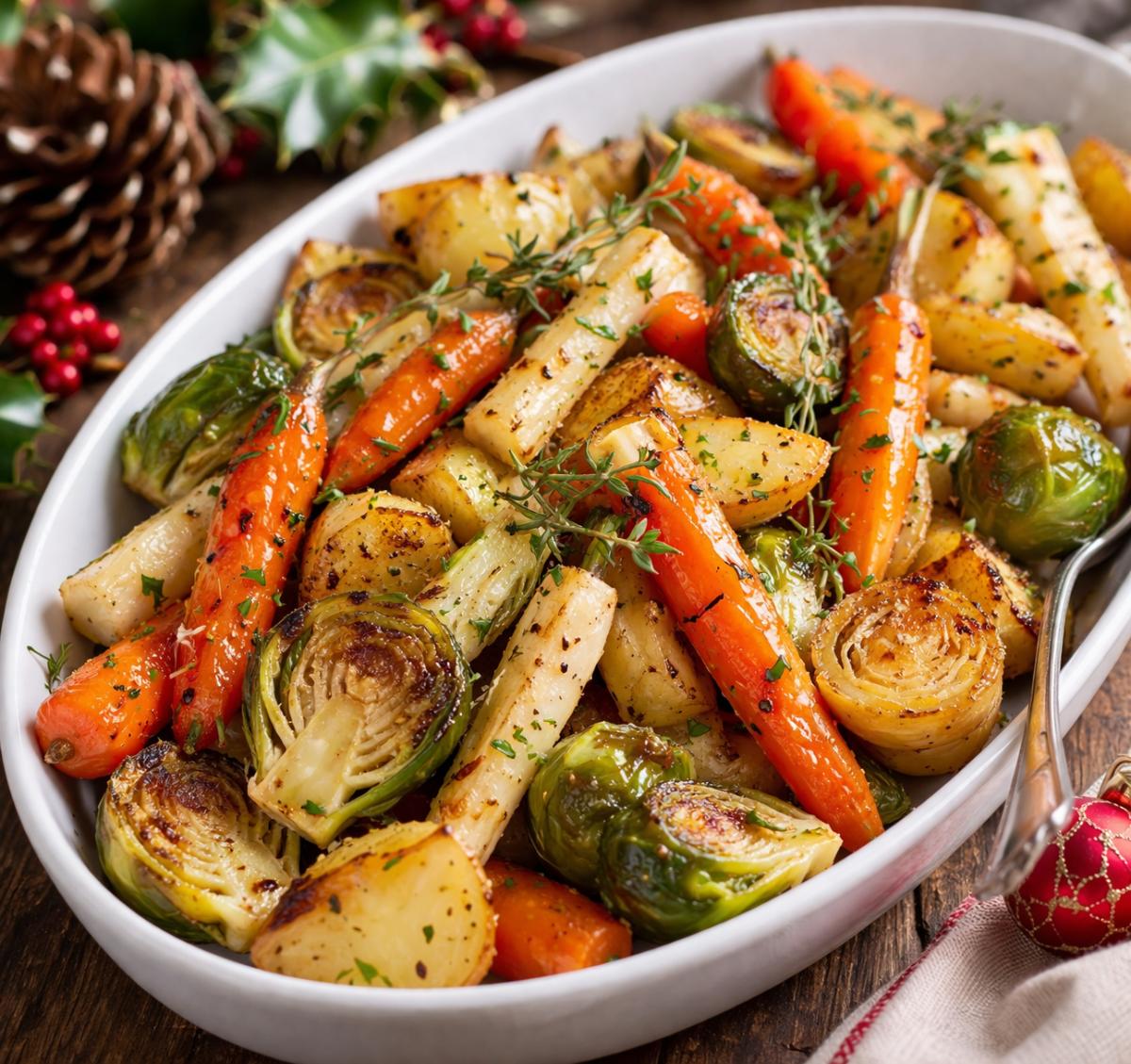 Photo de Légumes Rôtis au Four pour Noël