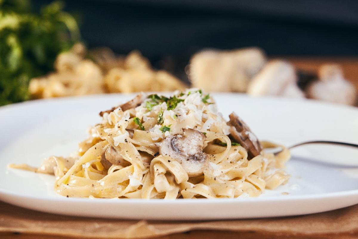 Photo de Tagliatelles à la crème de champignons