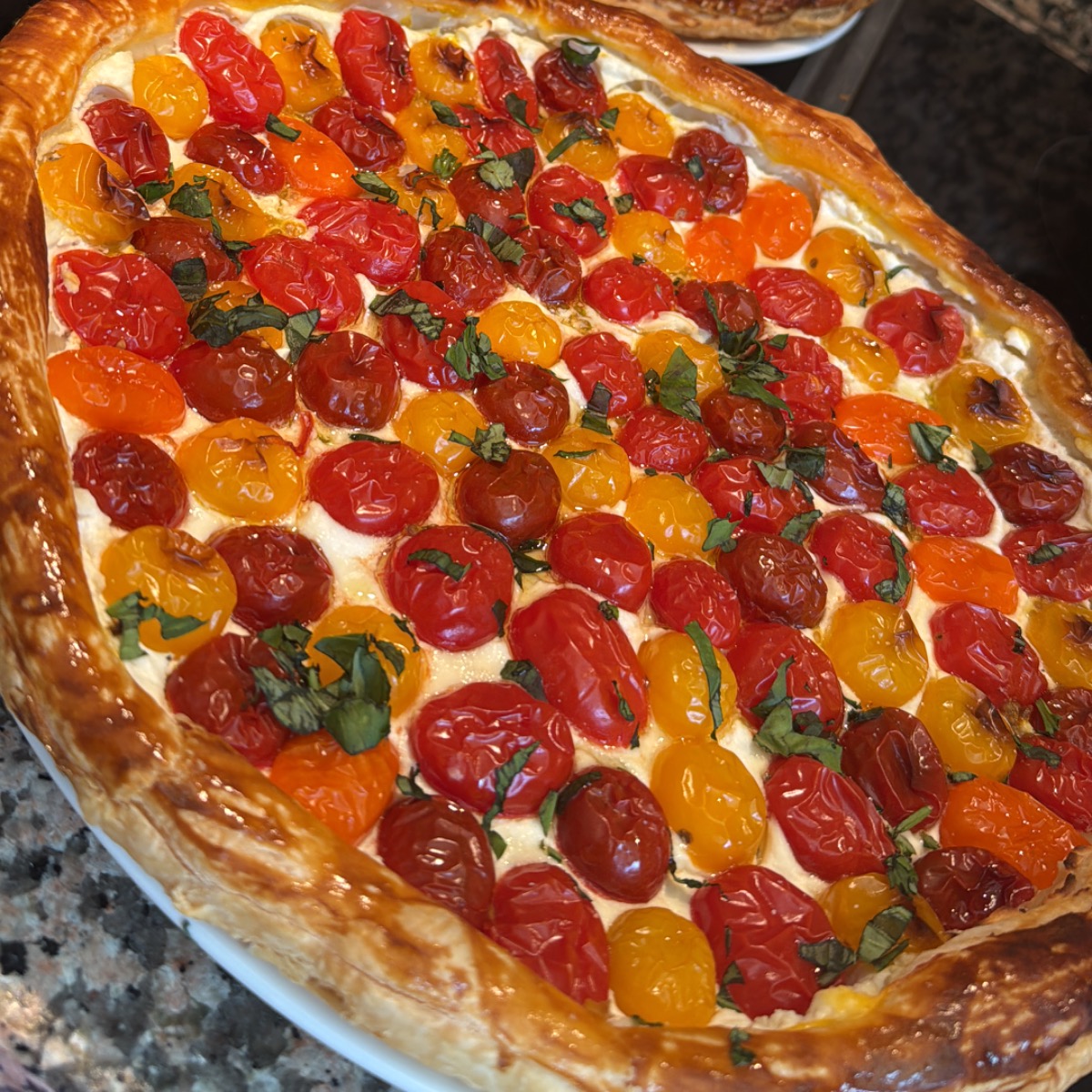 Photo de Recette Tarte aux Tomates Cerises et Fromage