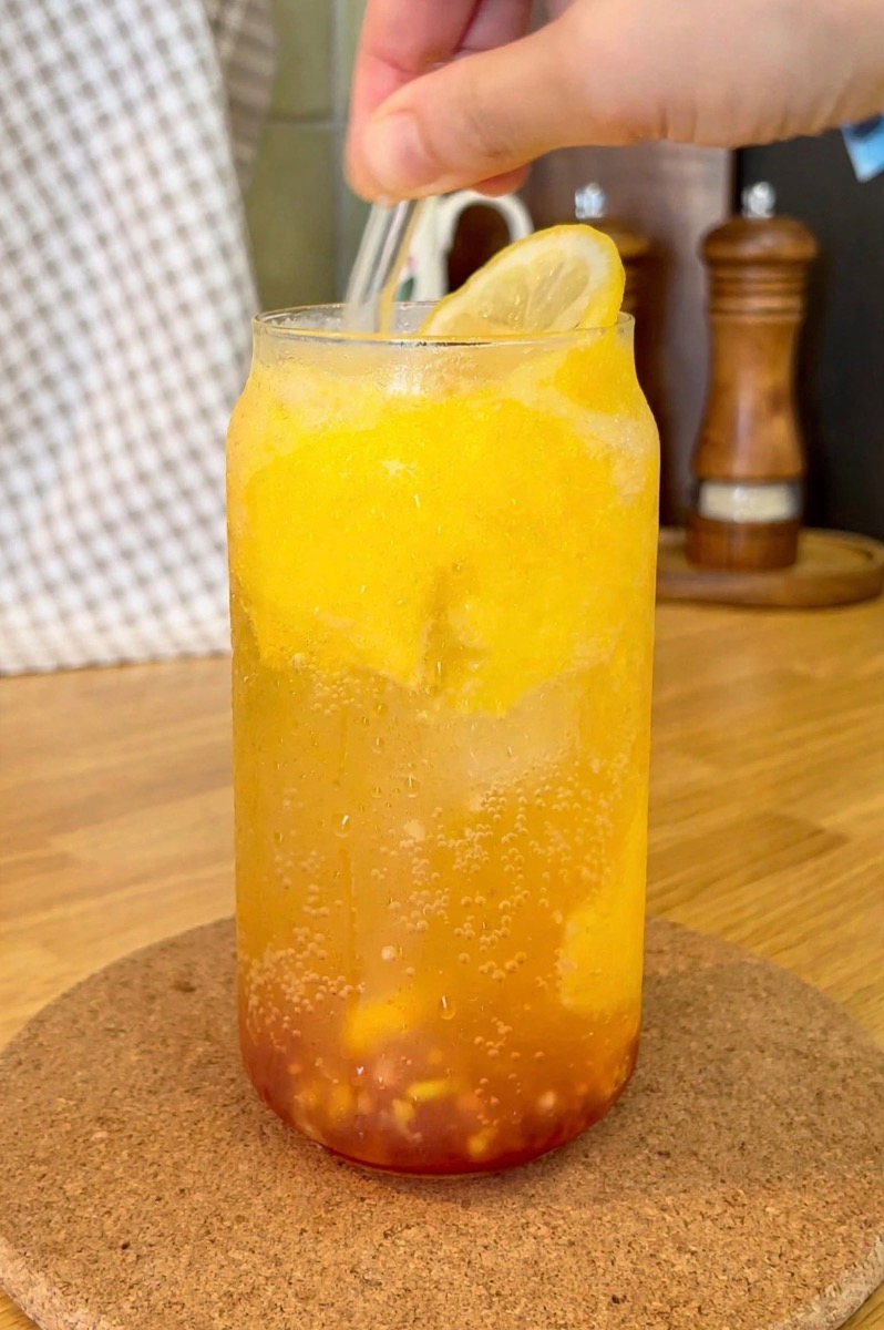 Photo de Recette Sunset Mangue-Framboise