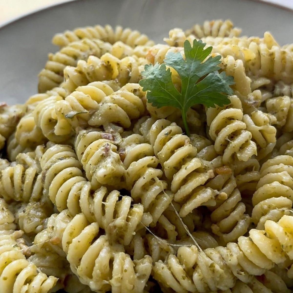 Photo de Recette Fusilli au Pesto crémeux