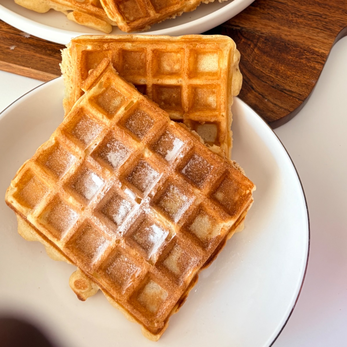 Photo de Recette Gaufres légères, croustillantes et moelleuses